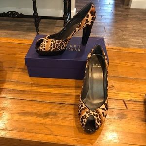 Stuart Weitzman leopard heels